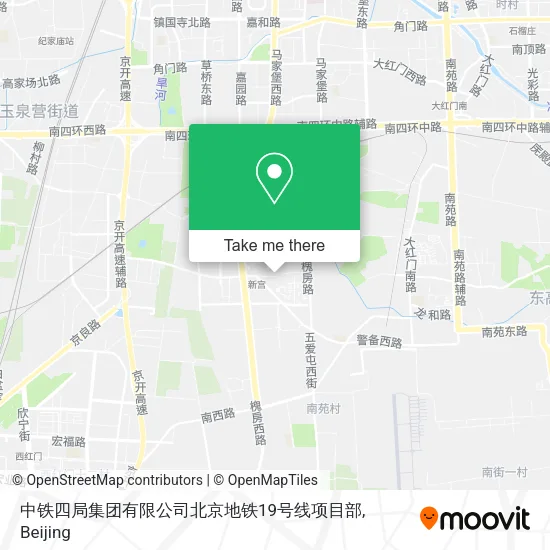 中铁四局集团有限公司北京地铁19号线项目部 map