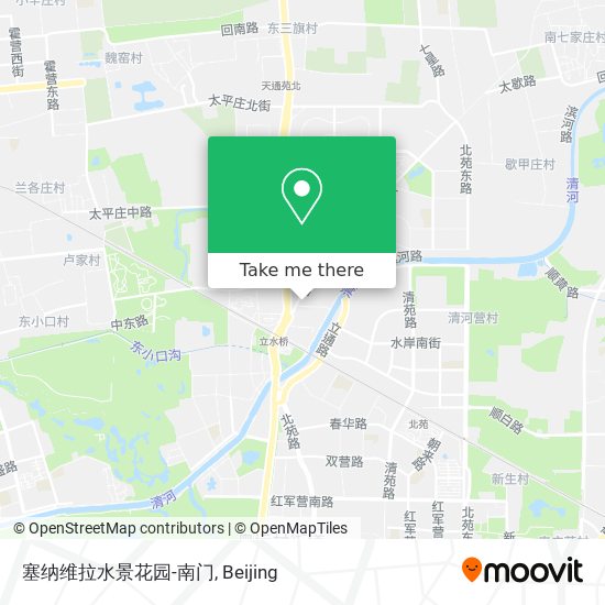 塞纳维拉水景花园-南门 map