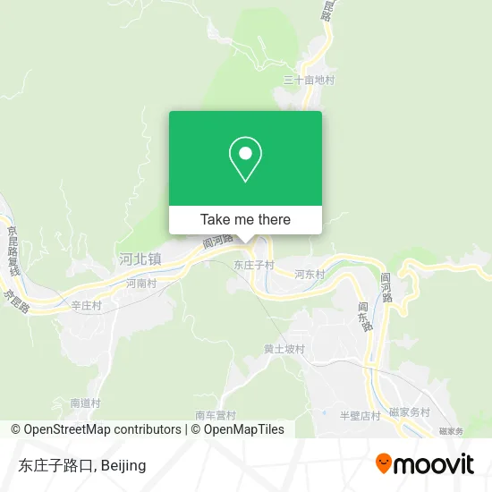 东庄子路口 map