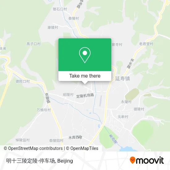 明十三陵定陵-停车场 map