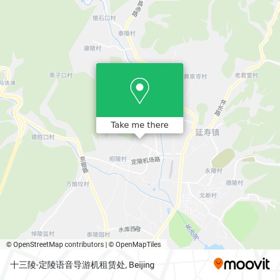 十三陵-定陵语音导游机租赁处 map