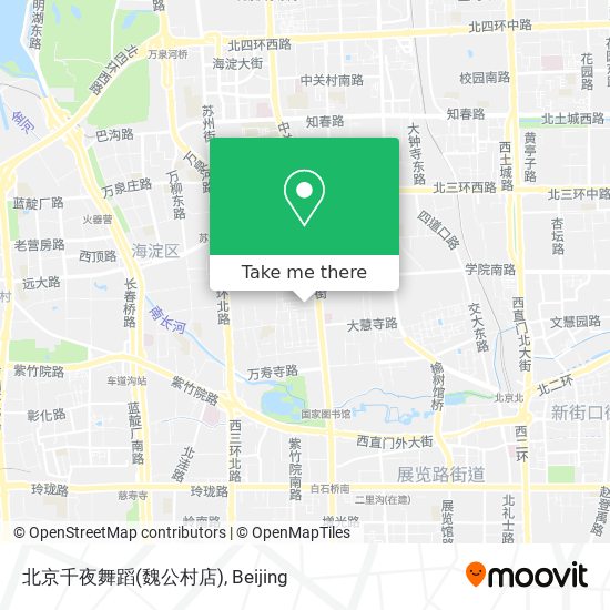 北京千夜舞蹈(魏公村店) map