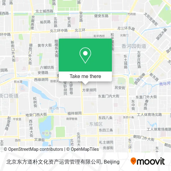 北京东方道朴文化资产运营管理有限公司 map