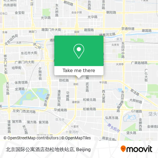 北京国际公寓酒店劲松地铁站店 map