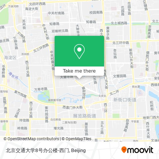 北京交通大学8号办公楼-西门 map