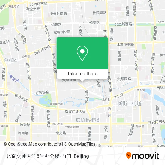 北京交通大学8号办公楼-西门 map