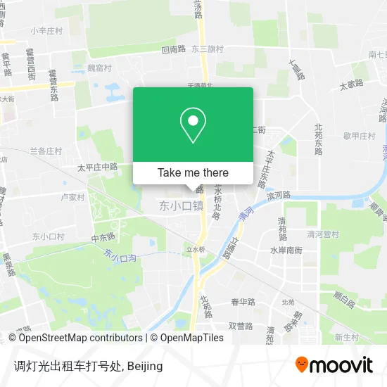 调灯光出租车打号处 map