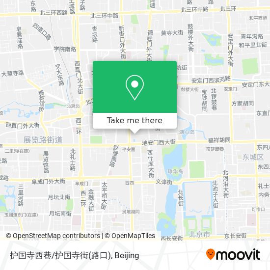 护国寺西巷/护国寺街(路口) map