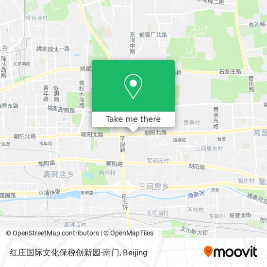 红庄国际文化保税创新园-南门 map