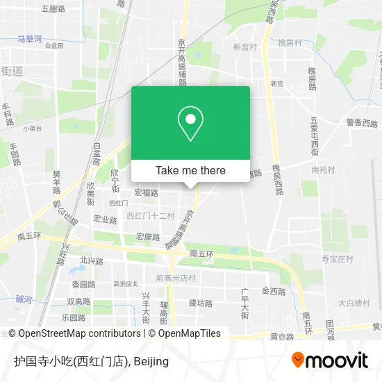 护国寺小吃(西红门店) map