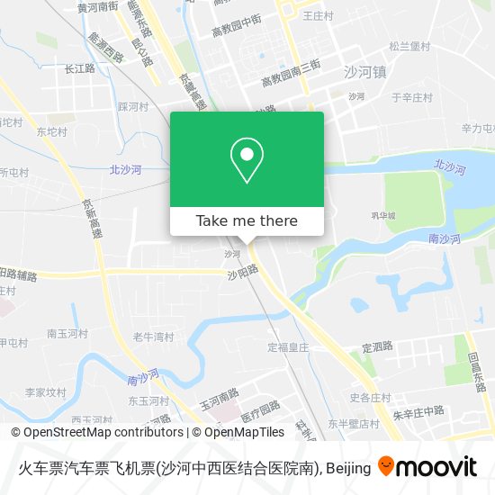 火车票汽车票飞机票(沙河中西医结合医院南) map