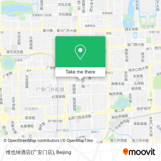 维也纳酒店(广安门店) map