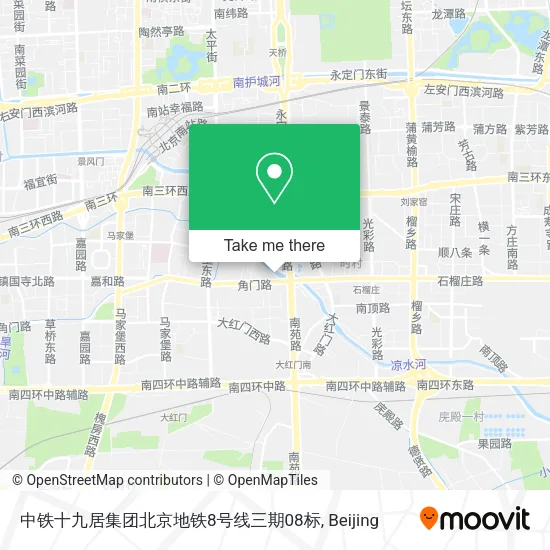 中铁十九居集团北京地铁8号线三期08标 map