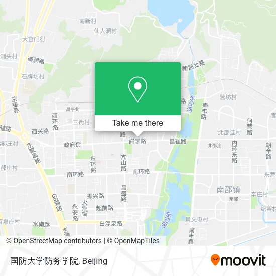 国防大学防务学院 map