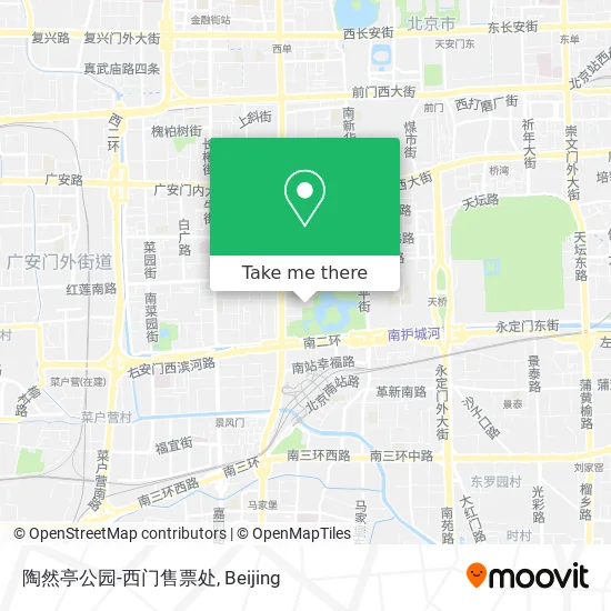 陶然亭公园-西门售票处 map