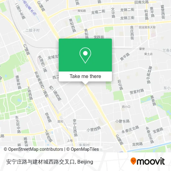 安宁庄路与建材城西路交叉口 map