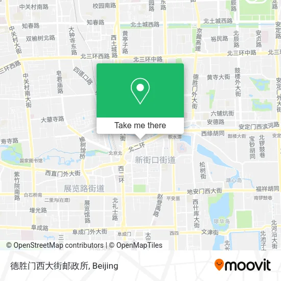 德胜门西大街邮政所 map