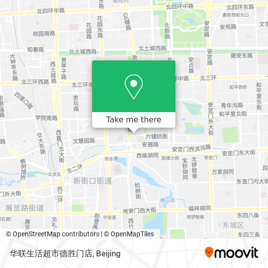 华联生活超市德胜门店 map