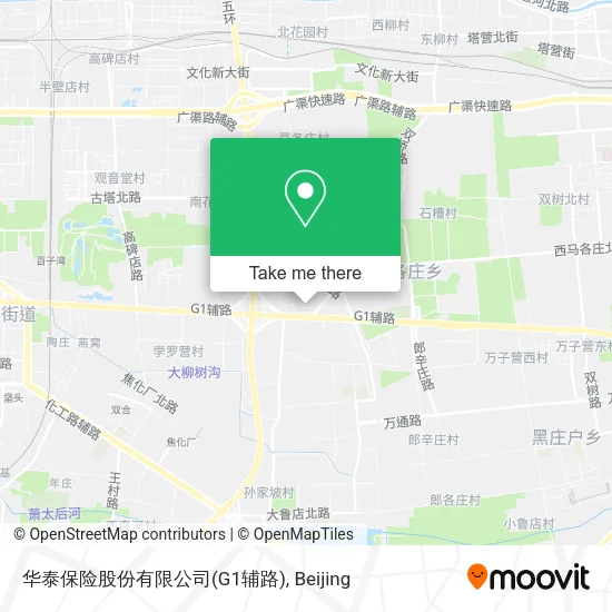 华泰保险股份有限公司(G1辅路) map