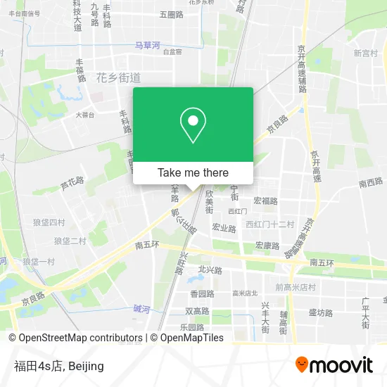 福田4s店 map