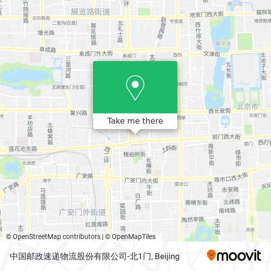 中国邮政速递物流股份有限公司-北1门 map