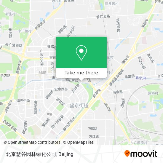 北京慧谷园林绿化公司 map
