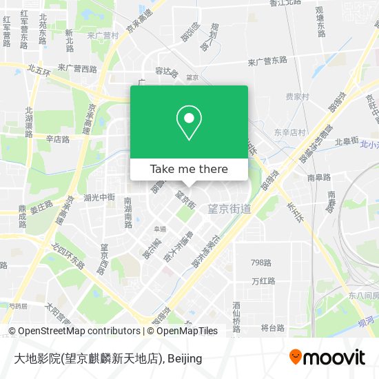 大地影院(望京麒麟新天地店) map