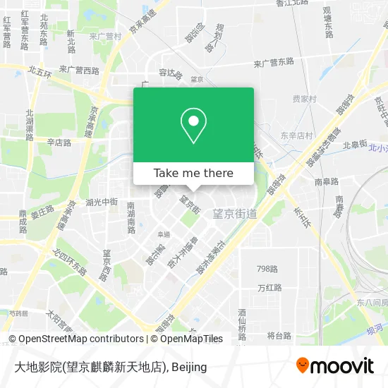 大地影院(望京麒麟新天地店) map
