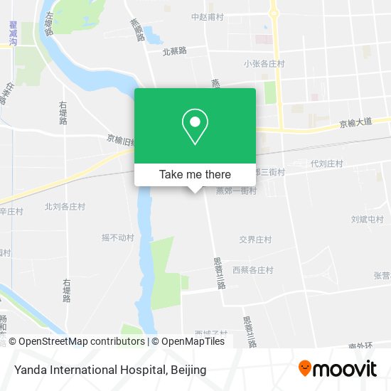 Yanda International Hospital map
