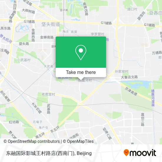 东融国际影城王村路店(西南门) map