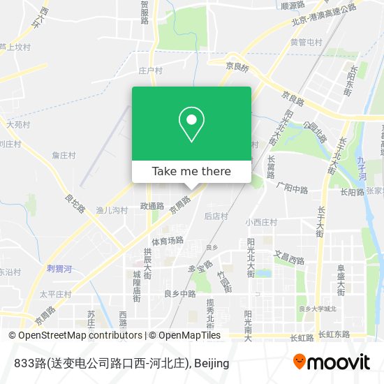 833路(送变电公司路口西-河北庄) map