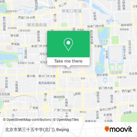 北京市第三十五中学(北门) map