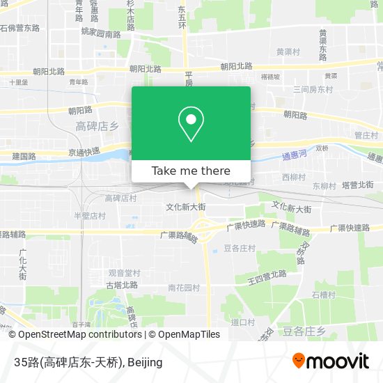 35路(高碑店东-天桥) map