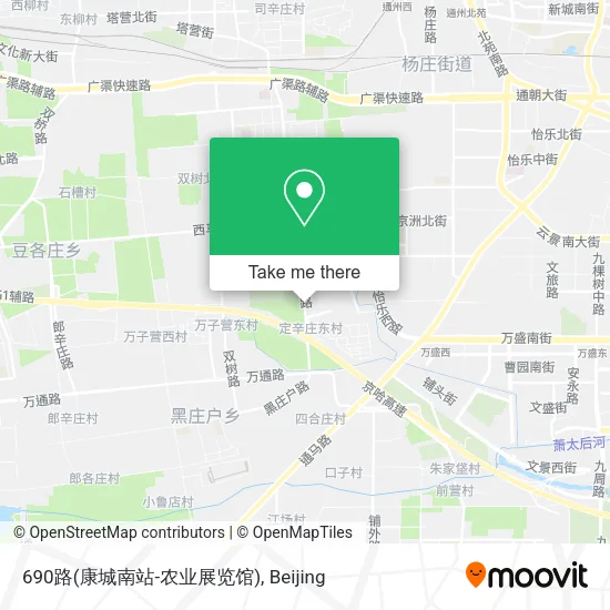 690路(康城南站-农业展览馆) map