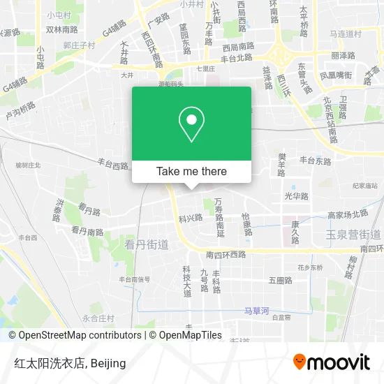 红太阳洗衣店 map
