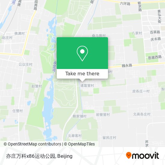 亦庄万科x86运动公园 map