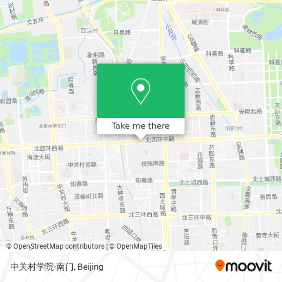 中关村学院-南门 map
