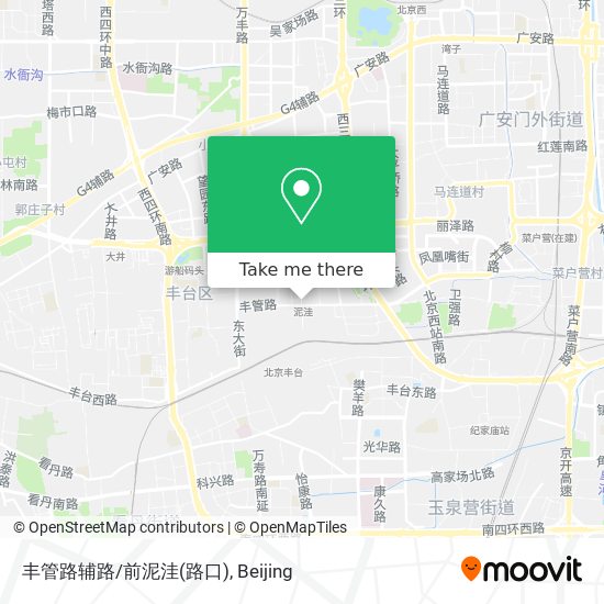 丰管路辅路/前泥洼(路口) map
