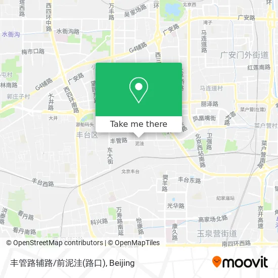 丰管路辅路/前泥洼(路口) map