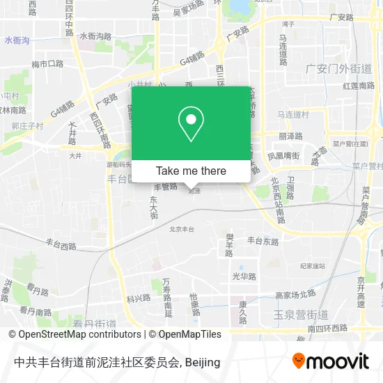 中共丰台街道前泥洼社区委员会 map