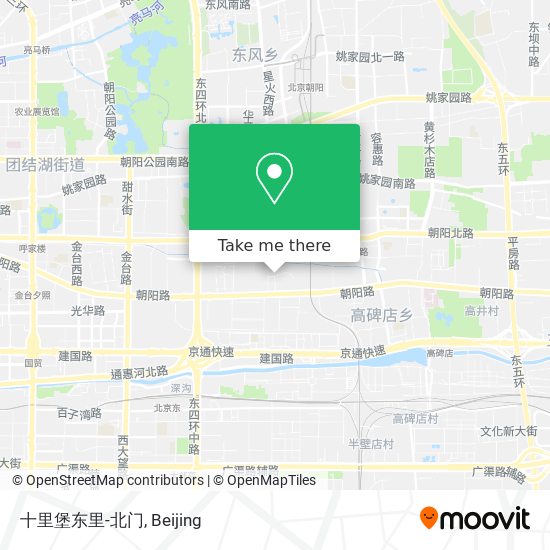 十里堡东里-北门 map