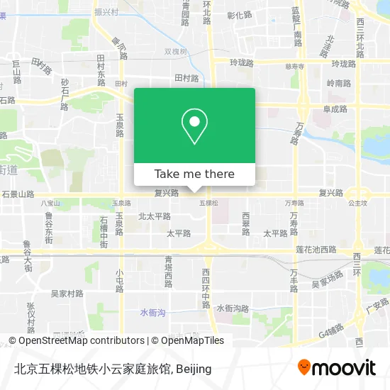 北京五棵松地铁小云家庭旅馆 map