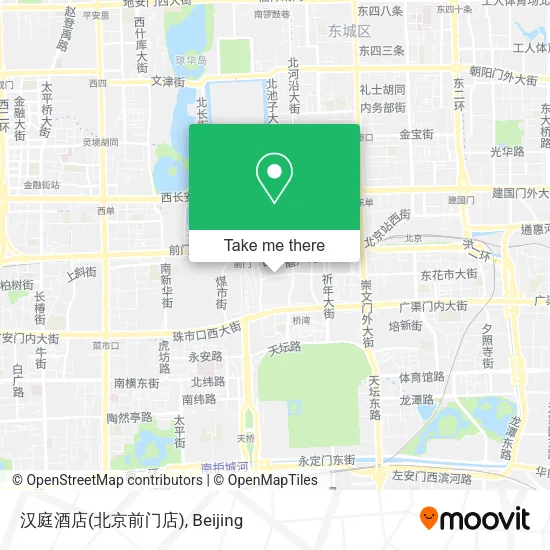 汉庭酒店(北京前门店) map