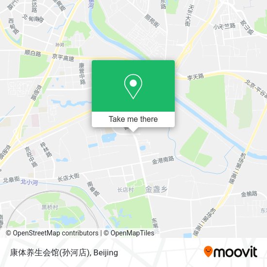 康体养生会馆(孙河店) map