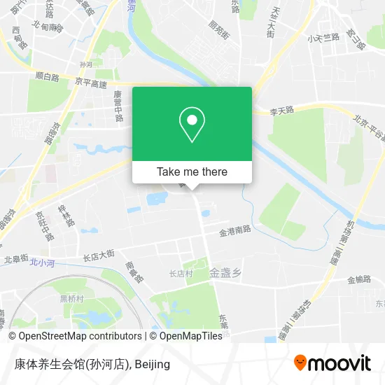 康体养生会馆(孙河店) map