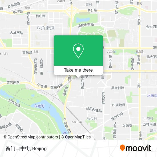衙门口中街 map
