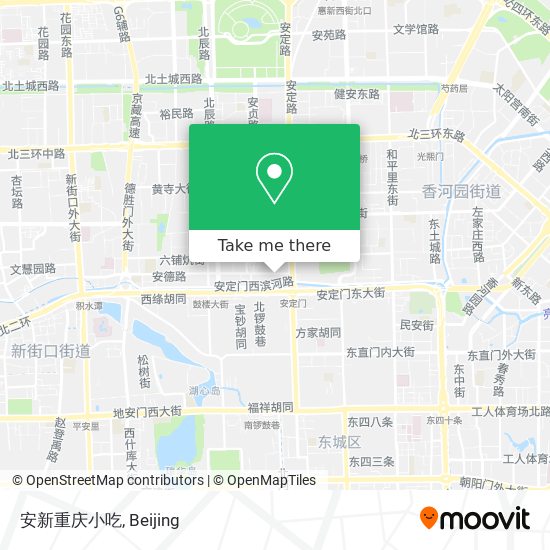 安新重庆小吃 map
