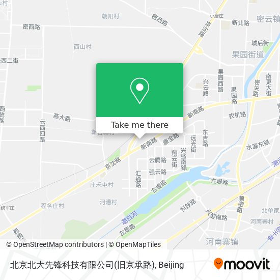 北京北大先锋科技有限公司(旧京承路) map