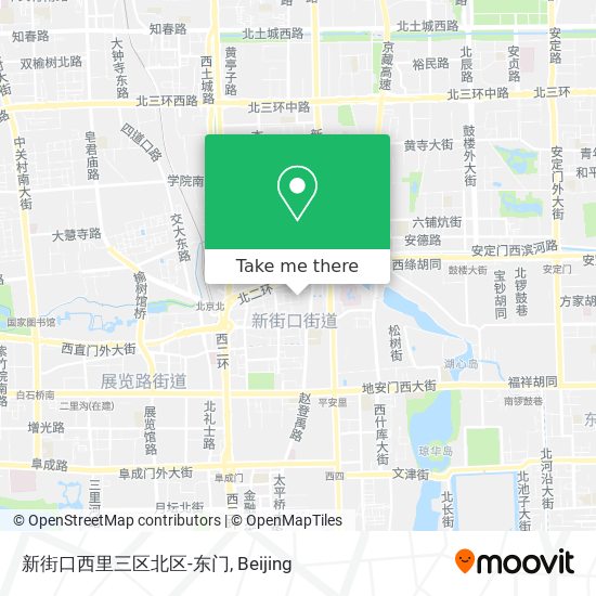 新街口西里三区北区-东门 map