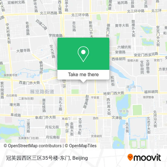 冠英园西区三区35号楼-东门 map
